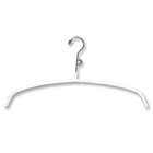 17\" White Rubber Coated Sweater Hanger - 100 pcs