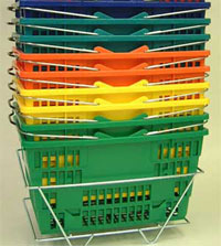 Plastic Shopping Baskets: Jumbo (Set)