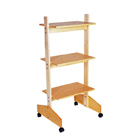 Three-Shelf Wooden Rack