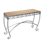 Scroll Style Laminate Top Table : Large