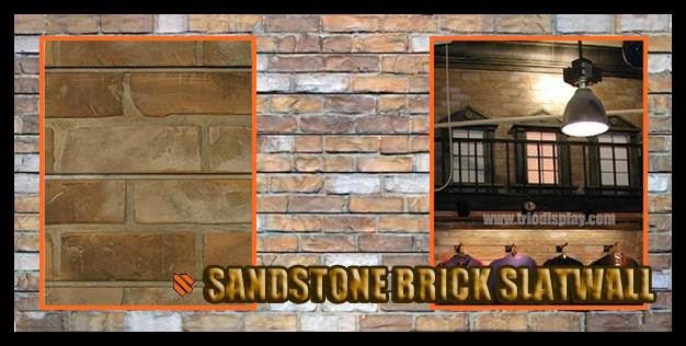 Sandstone Brick Slatwall