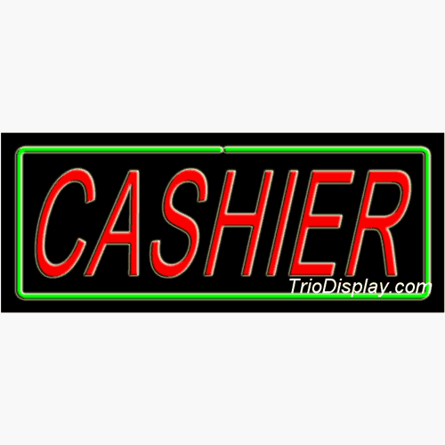 Cashier Neon Signs