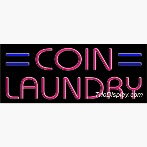 Coin Laundry/Wash Neon Signs
