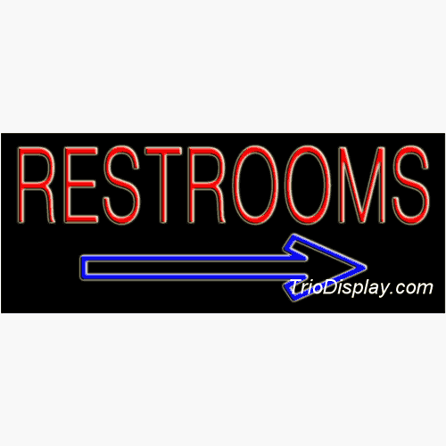 Restrooms Neon Signs