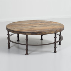 Vintage Loft Series Low Round Table