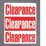 Clearance Poster Sign