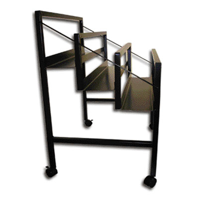 3-Tier Rolling Art Display Stand TRIO Display