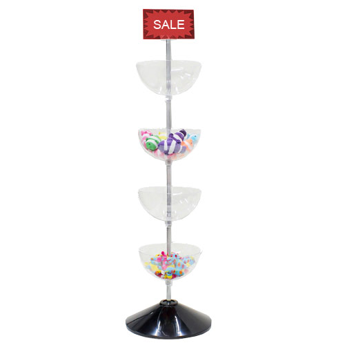 4-Tier Acyrlic Impulse Bowl Display