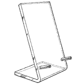 Acrylic/Brass-Peg Easel 428 5 1/2 x 3 1/2 (Acrylic)