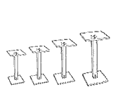 Square Barbell Riser 10 1/2" L (Acrylic)