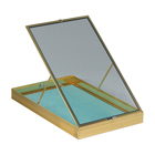 Portable Display Case Short Hinged 22"W X 34"L X 3 3/8"H