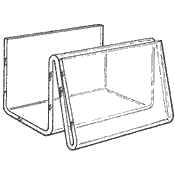 Business Card Holders with Display: Horizontal (Acrylic)