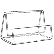 Business Card/Post Card Holders: angled back (Acrylic)