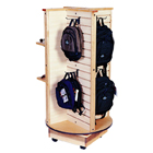 Four-Way Spinner Wooden Slatwall Merchandiser