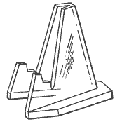 Miniature Triangular Easel CAB2 1 1/2 x 1 1/4 (Acrylic)