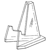 Miniature Triangular Easel CAB3 2 1/8 x 1 3/4 (Acrylic)