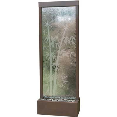 Gardenfall: Etched Bamboo w/ Copper Frame