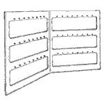 Window Style 24 Pair Bent Earring Display (Acrylic)