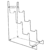 Four Tiered Easel HR618 18 3/8 x 6 3/8 (Acrylic)