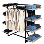 Combo Rack Frame K411 with 8 Shelves