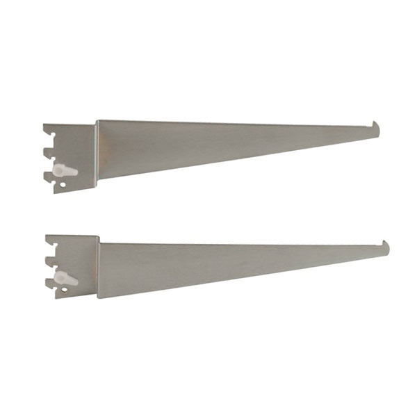 Set of Left/Right Shelf Brackets - Satin Chrome