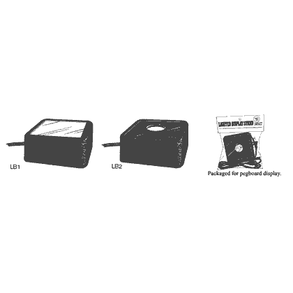 Black Small Light Box 1 3/4 x 4 110 V (Acrylic)