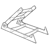 Adjustable Easel LG2020B 3 1/2 x 3 1/4 (Acrylic)