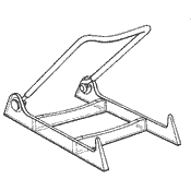 Wire-Back Folding Easel LW2040B 6 1/2 x 5 (Acrylic)