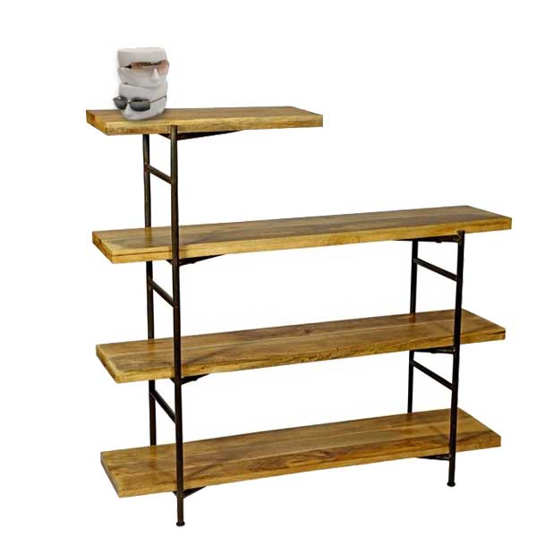 Mango Wood Retail Shelf Display