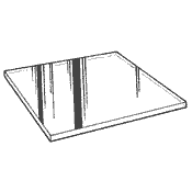 Acrylic Mirror Base Width 8, Depth 6 (Acrylic)