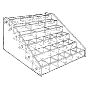 Mini Bin: 6 Trays (Acrylic)