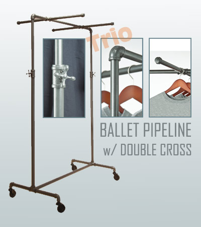 Pipeline Ballet Rack w/2 Cross Bars