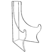 Platform Easel PGA7.5 10 1/2 x 6 3/8 (Acrylic)