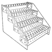 Step-Style Pen Display 5 7/8 x 13 (Acrylic)