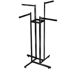 4 Way Rectangular Tubing Rack w/Straight Arms