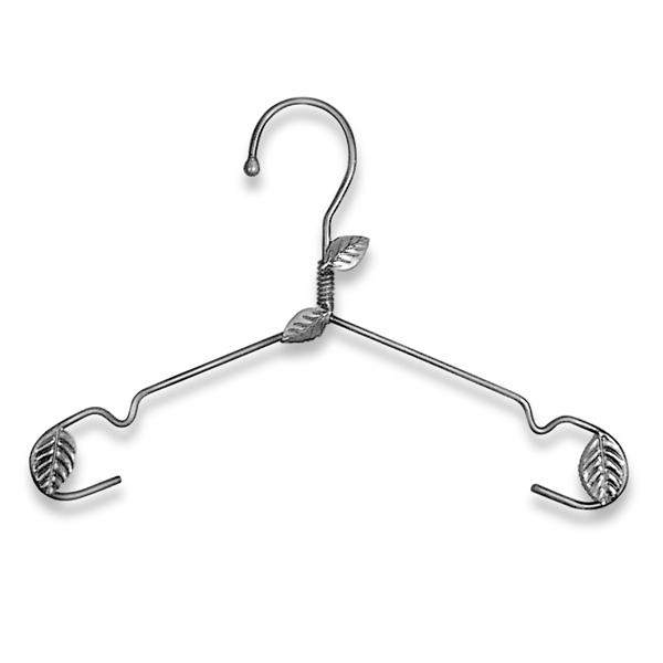 Decorative Leaf Blouse Hanger [Raw Steel]