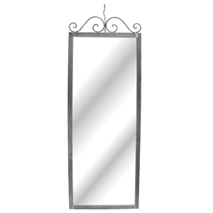 Hanging Wall Mirror : [Raw Steel]