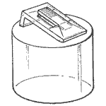 Ring Clip Attached to Columns: tall (Acrylic)