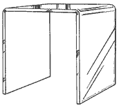 Mirrored Acrylic Risers 6" (Acrylic)