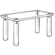 Rectangular Tables: Large (Acrylic)
