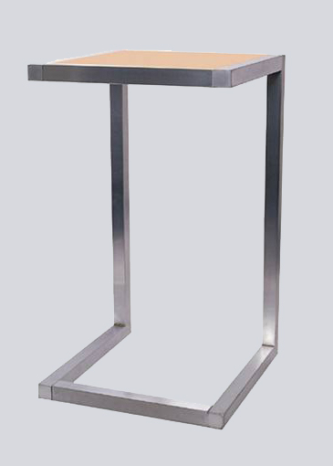 Satin Chrome Display Tables