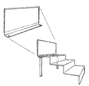 Sign Attachment for Stairs