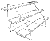 Interlocking Stair Display 26" (Acrylic)