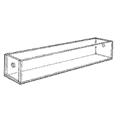 Revolving Bin 1 Compartment Tray YT1S (Acrylic)