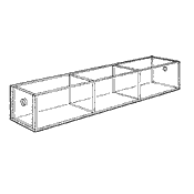 Revolving Bin 3 Compartment Tray YT3S (Acrylic)