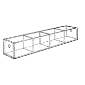 Revolving Bin 4 Compartment Tray YT4S (Acrylic)