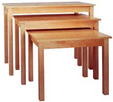Real Wood Display Tables