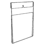 Top-Fold Wall-Mounting Frames 6 x 4 (Acrylic)