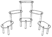 Oval-Platform Displays: H 26" (Acrylic)