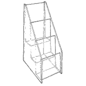 For Tri-Fold Brochures - 3 level (Acrylic)